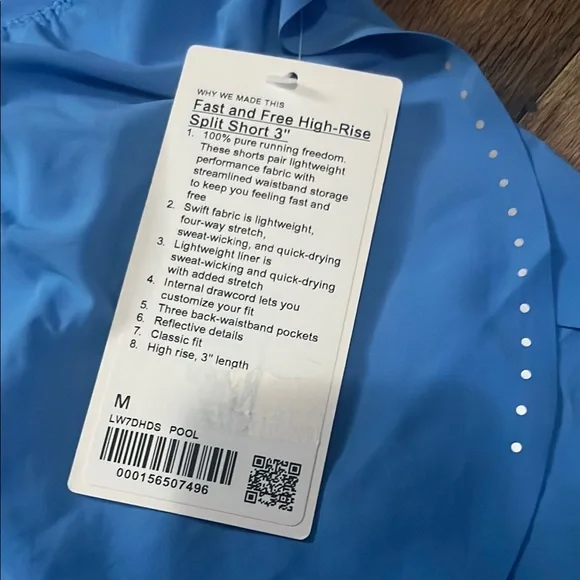 Lululemon Athletica Blue Performance Athletic Shorts - Picture 2 of 3